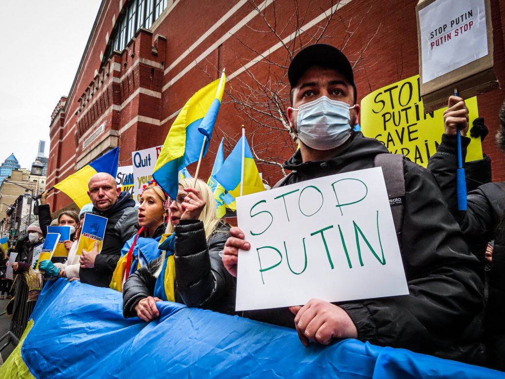 crisis comms, stop putin protest, russia ukraine