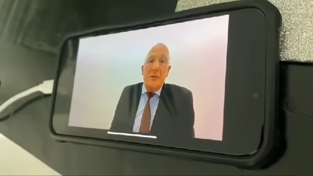 p&o ferries, crisis communication management, zoom call screengrab