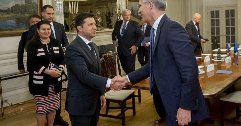 president zelensky, crisis leadership, shaking hands